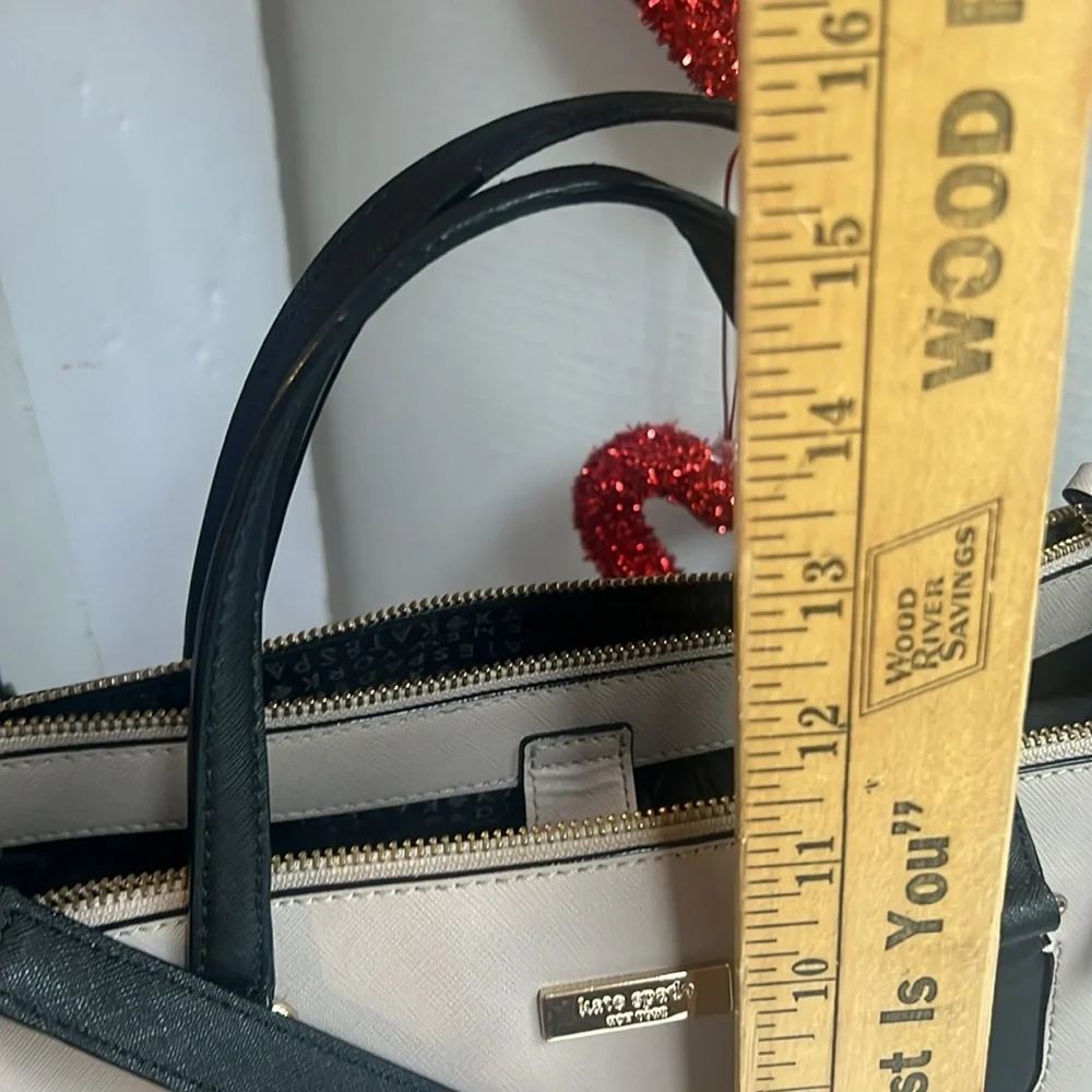 Kate Spade Black and Cream Satchel shoulder bag